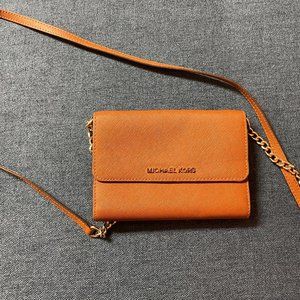 fantastic Michael Kors crossbody organizer wallet purse